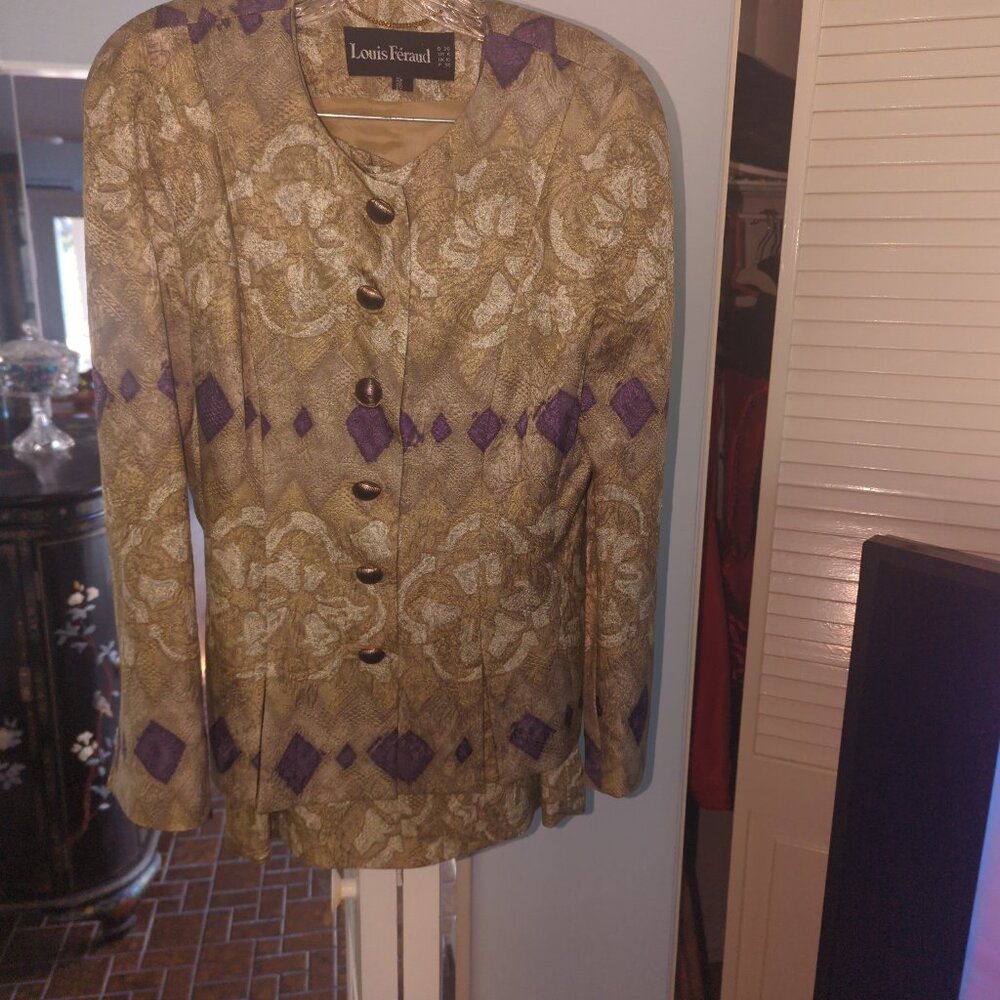 Vintage Louis Feraud Silk Suit
